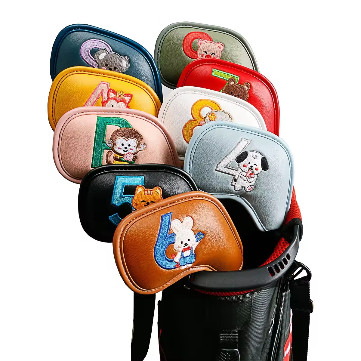 Headcover Driver - 9Pcs Cute Cartoon Animal Golf Iron