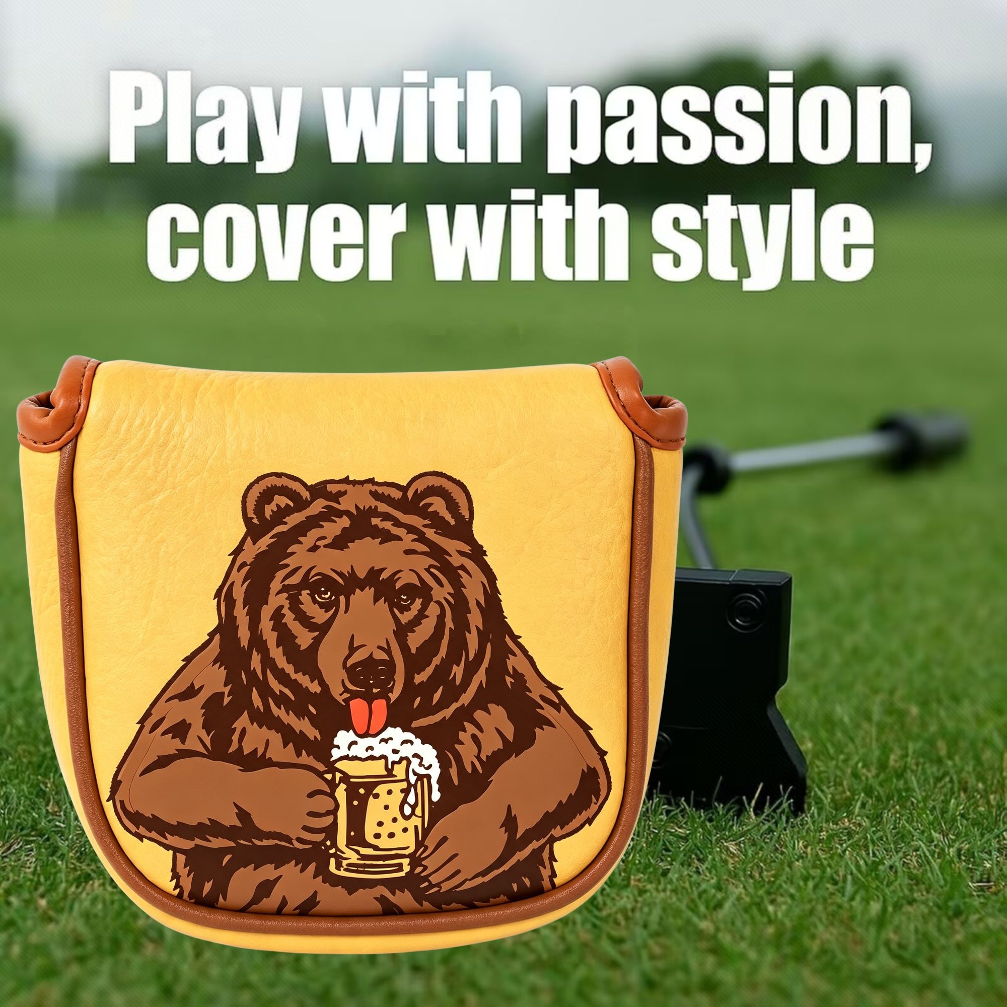 Skull Embroidered Golf Mallet  - đánh giá và giá Headcover Driver