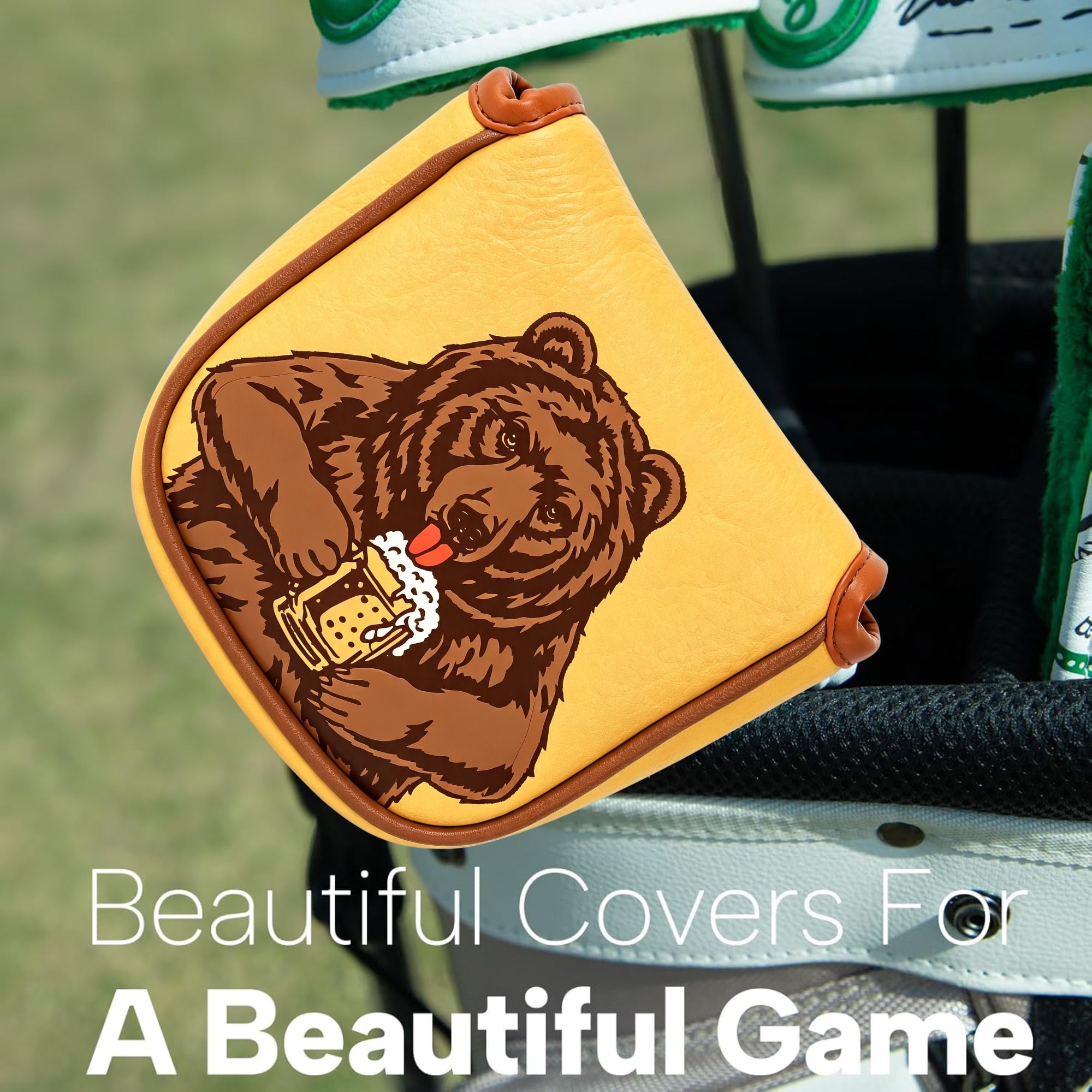 Skull Embroidered Golf Mallet  - đánh giá và giá Headcover Driver
