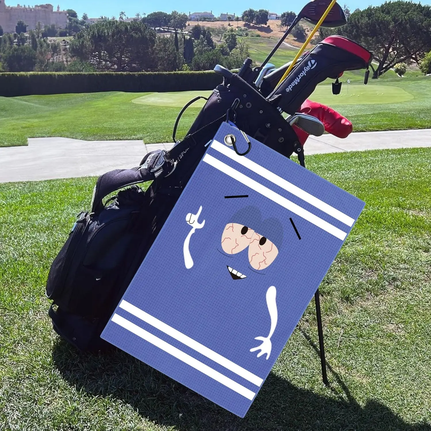 Funny Microfiber Premium Golf  - đánh giá và giá Golf Towel Waffle