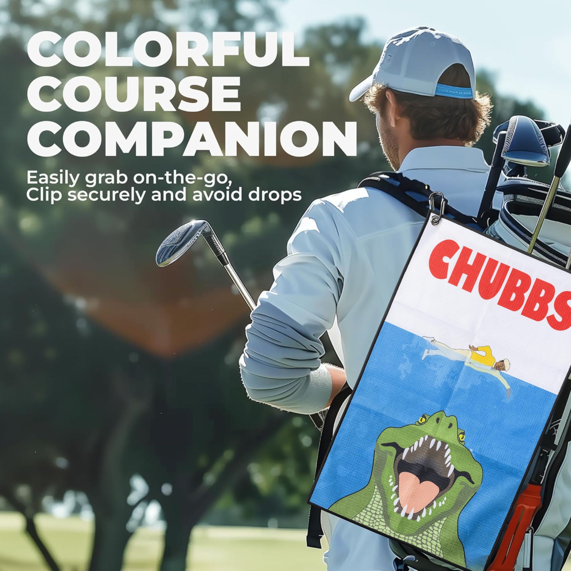 Fun Happy Gilmore Design Golf  - đánh giá và giá Golf Towel Waffle