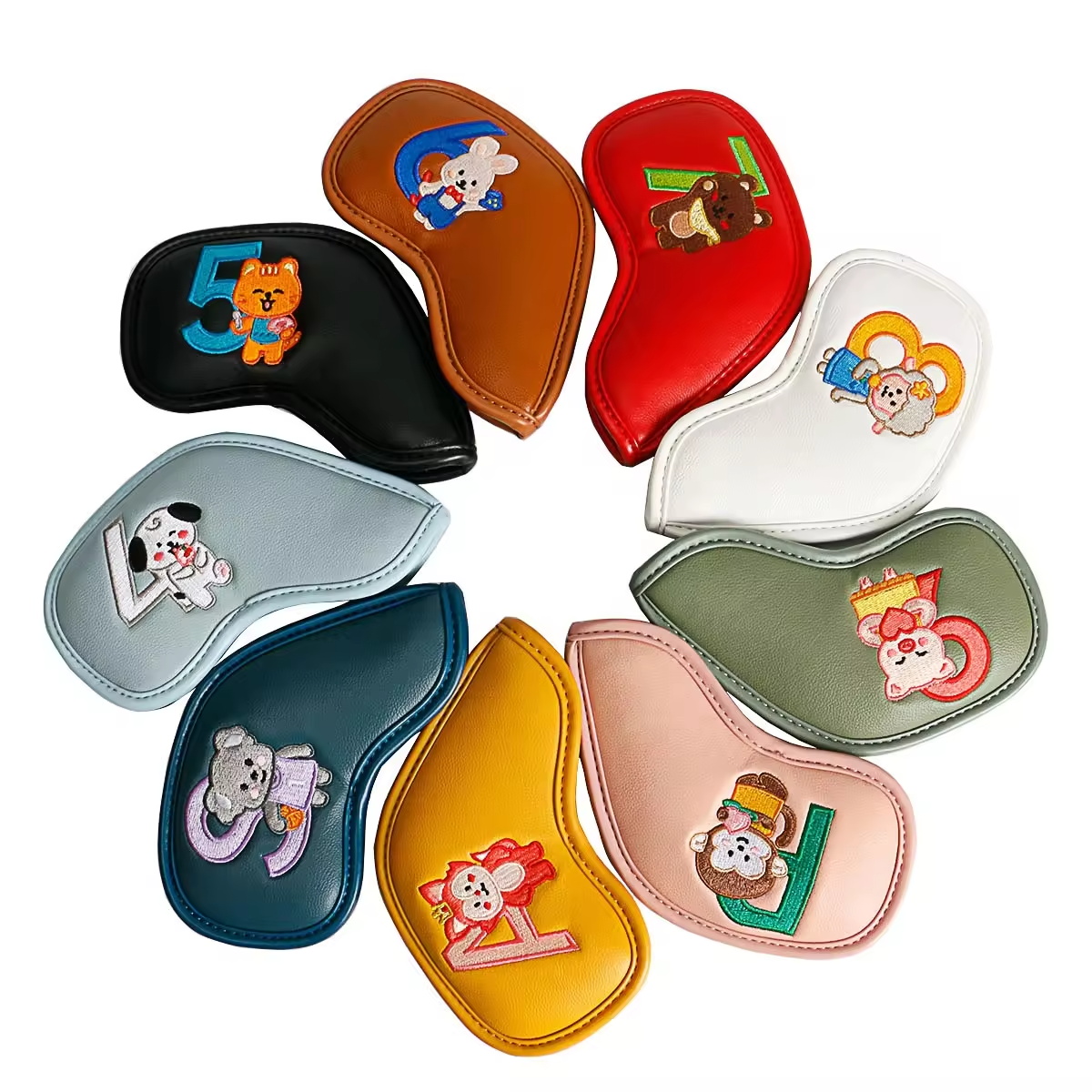 9Pcs Cute Cartoon Animal Golf  - đánh giá và giá Headcover Driver